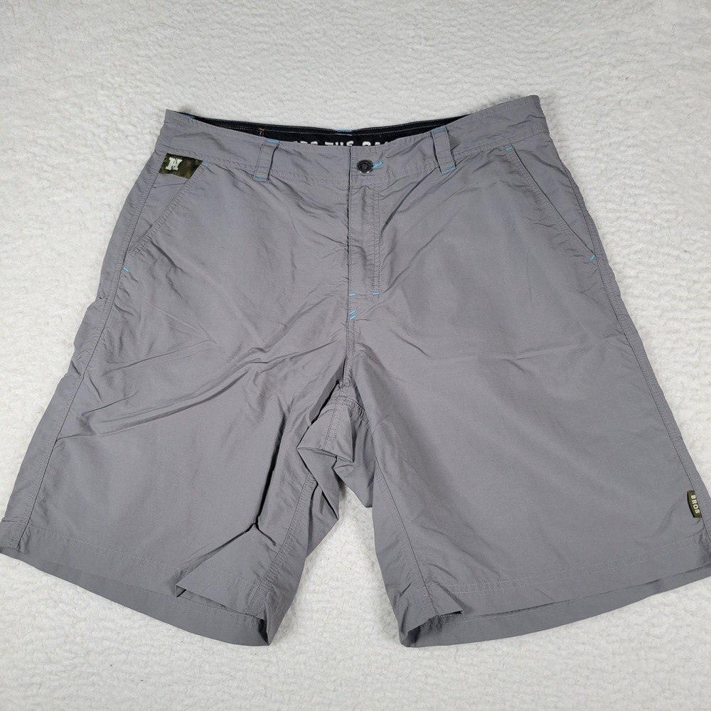 Howler Brothers Horizon Hybrid Shorts Mens 36 Grey Ripstop Nylon Outdoor Hiking